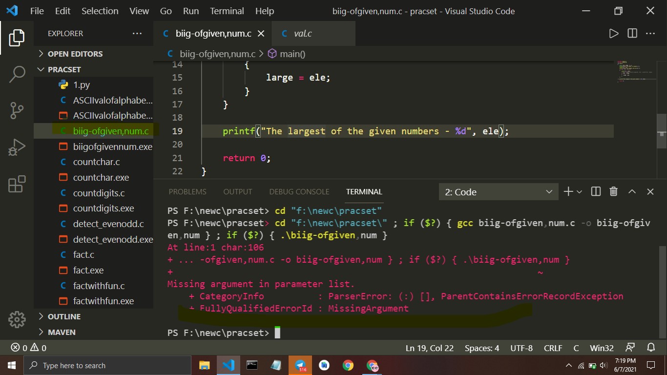 powershell Missing argument in parameter list Stack Overflow